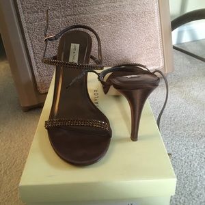 Evening strappy shoes